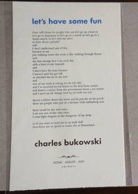 cover of let's have some fun (Poetry Broadside)