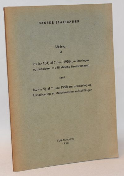 Uddrag af lov (nr. 154) af 7. juni 1958 om…