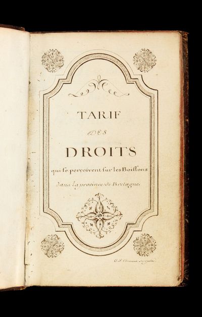 Tarif des Droits qui se per&Atilde;&sect;oivent...