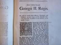 An Act to Enble Such Officers, Mariners, and Soldiers, as Have Been in His Majesty's Service Since His Accession to the Throne, to Exercise Trades.