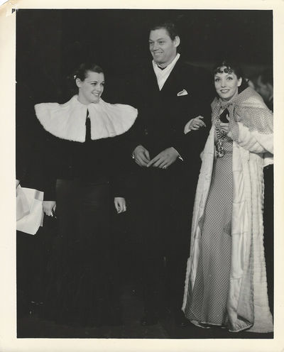 LUPE VÉLEZ, JOHNNY WEISSMULLER, ELEANOR HOLM ATTEND PREMIERE| QUEEN CHRISTINA (1933) Photo