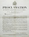 Proclamation du Préfet du département des Bouches-du Rhône aux Marseillais