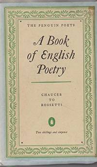 image of A Book of English poetry: Chaucer to Rossetti (The Penguin poets)