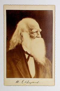 [Photograph, cabinet card] Cabinet card of poet and editor William Cullen Bryant with facsimile signature beneath