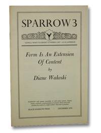 Sparrow 3, December 1972: Form is an Extension of Content