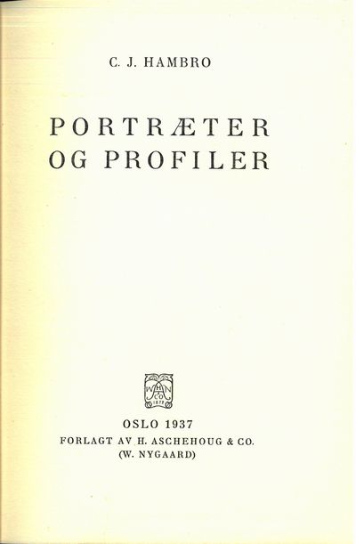 Portræter og profiler.
