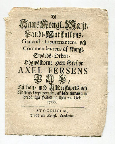 il hans kongl. ma:jt, landt-marskalkens,…
