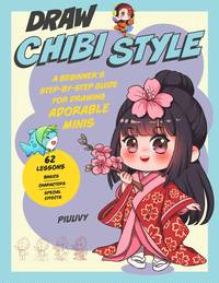 Draw Chibi Style: A Beginner's Step-by-Step Guide for Drawing Adorable Minis - 62 Lessons:...