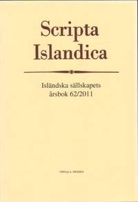 Scripta Islandica. Isländska sällskapets årsbok…