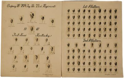 African American Military History Segregated U.S. Army Training Battalion Portraits Fort Knox 1947