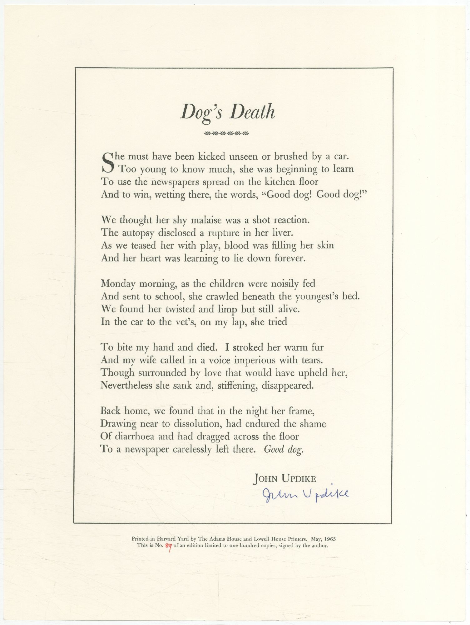 Dog Death Poems dog-death-poems