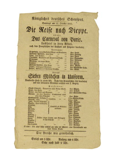 Königliches deutsches Schauspiel. Sonntags am 23.…