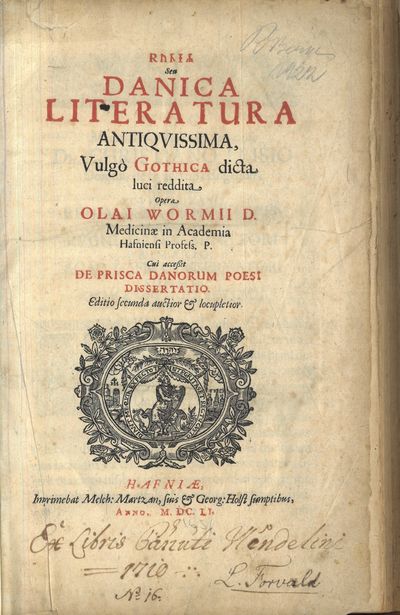 Runer Seu Danica Literature antiqvissima, Vulgo…