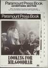 Looking for Mr. Goodbar Pressbook 1977 Diane Keaton, Richard Gere