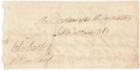 Autograph Document Signed