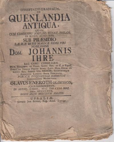 Dissertatio gradualis, de Quenlandia antiqua.…