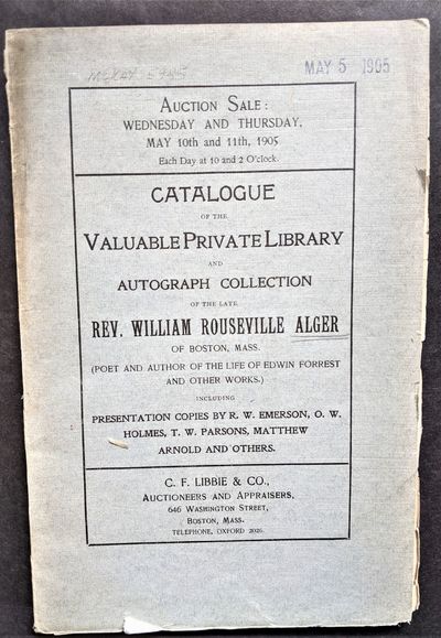 Catalogue of the Valuable Private Librry and Autograph Collectdion
