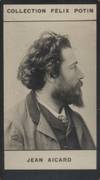 Photographie de la collection Félix Potin (4 x 7,5 cm) représentant : Jean Aicard, écrivain. Début XXe. Vers 1900.