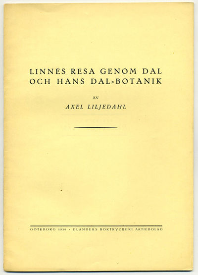 Linnés resa genom Dal och hans Dal-botanik.…