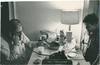 Original press photograph of Allen Ginsberg and Peter Orlovsky at home, circa late 1960s