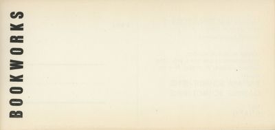 Exhibition postcard: Bookworks: Barbara Schmidt-Heins, Gabriele Schmidt-Heins (opens 19 May 1980)