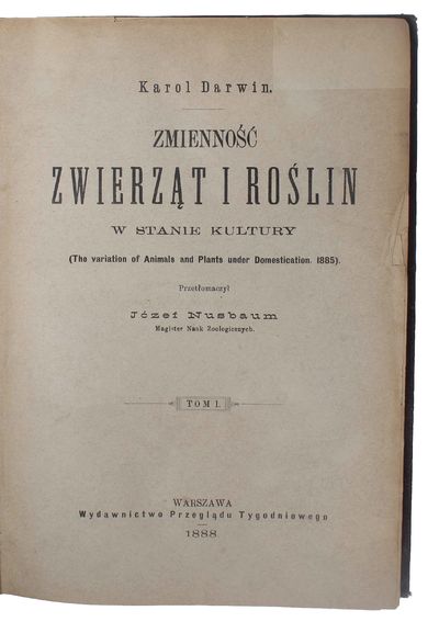 Zmiennosc zwierzat i roslin w stanie kultury…