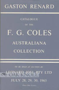 F.G. COLES AUSTRALIANA COLLECTION CATALOGUE