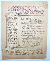 The Great Salt Lake Derbyshow Dope Sheet Dance Competition