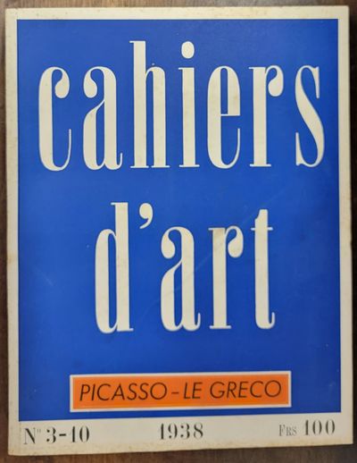 Cahiers d'Art, 1938 No. 3-10 : Picasso - Le Greco