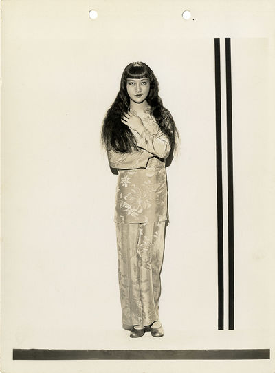 ANNA MAY WONG in TRAVIS BANTON COSTUME | DAUGHTER OF THE DRAGON (1931) Keybook photo