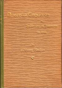 Opern und Concerte im Hoftheater zu Hannover bis 1866.