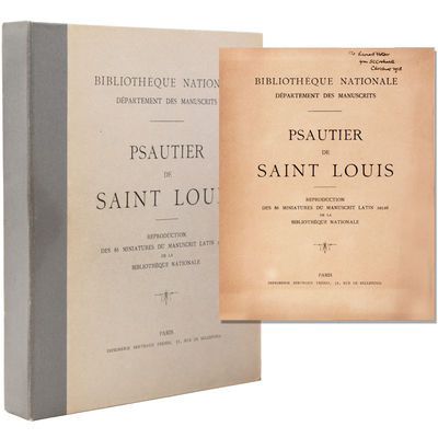 PSAUTIER DE SAINT LOUIS. Reproduction des 86 Miniatures du Manuscrit Latin 10526 de la Bibliotheque Nationale. Bibliotheque Nationale, Department des Manuscrits