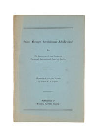 Peace through International Adjudication