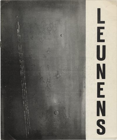 Guillaume Leunens (Original catalog for the 1964 exhibition)