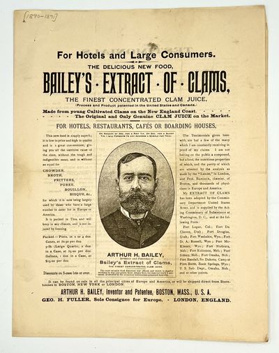 BAILEY'S EXTRACT OF CLAMS