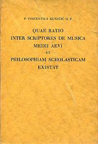 Quae ratio inter scriptores de musica medii aevi et philosophiam scholasticam existat.