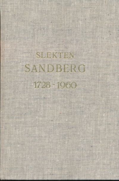Slekten Sandberg . som nedstammer fra cand.…