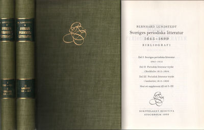 SVERIGES PERIODISKA LITTERATUR 1645-1899, I-III.