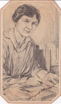 NEWSPAPER PORTRAIT, AFTER A DRAWING, SIGNED BY BRITISH LABOR LEADER AND SUFFRAGIST MARGARET...