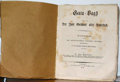 Guta-Lagh das ist der Insel Gothland altes…