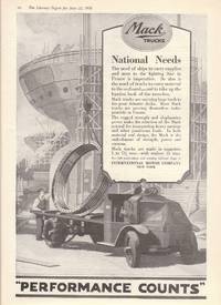 image of 1918 Full Page Advertisement for Mack Trucks