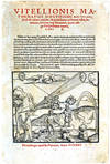 Vitellionis ... Peri optikes, id est de natura, ratione, & proiectione radiorum uisus, luminum, colorum atq[ue] formarum, quam uulgo perspectiuam vocant, libri X. . .