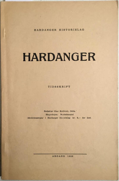 Hardanger Historielag. Tidsskrift. Ågangen 1966