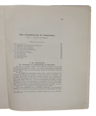 Eine Axiomatisierung der Mengenlehre. [In:…