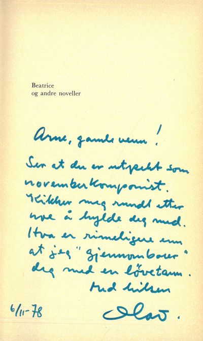 Beatrice og andre noveller.