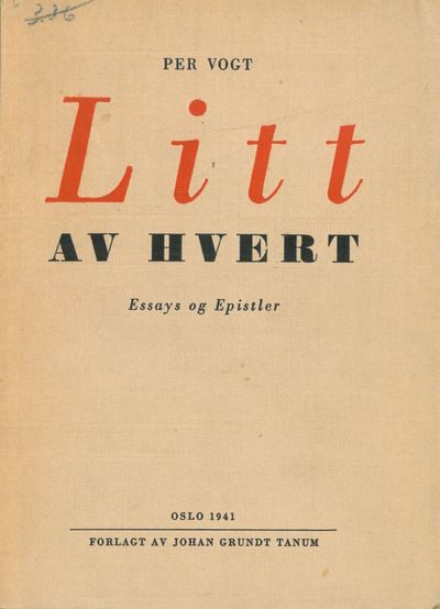 Litt av hvert. Essays og Epistler.