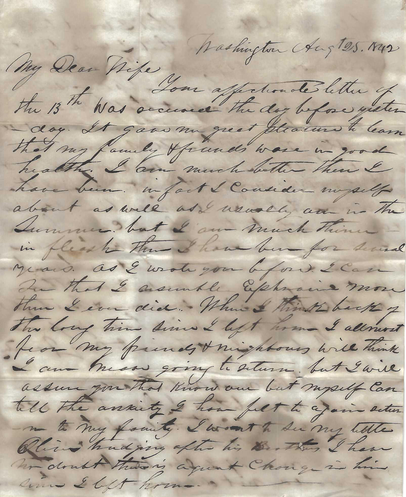 Autograph Letter Signed, as a member of the Indian