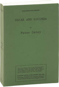 Oscar and Lucinda (Uncorrected Proof, American Edition)