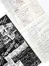 Collection of Five Early Holograph Hüsker Dü Set-Lists and Flyers