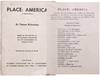 Place: America (A Theatre Piece) [Cover title]